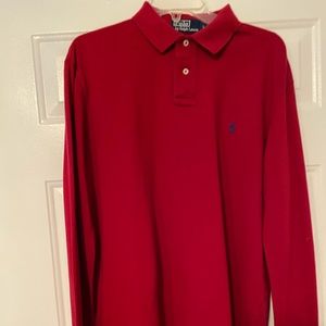Ralph Lauren Men’s Long Sleeve Shirt- Large-Red